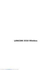 Lancom 3550 Wireless User Manual