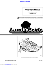 Land Pride RC45180 Operator's Manual