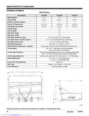 Land Pride Grading Scrapers GS1548 Specifications