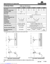 Land Pride LR0560 Specifications