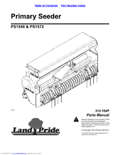 Land Pride PS1548 Parts Manual