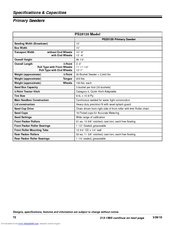 Land Pride PS25120 Specifications