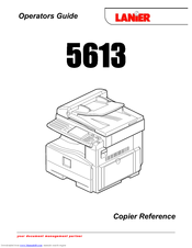 Lanier 5613 Operator's Manual