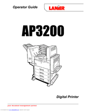 Lanier AP3200 Operator's Manual