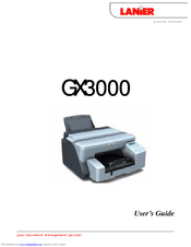 Lanier GX3000 User Manual