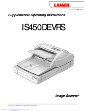 Lanier IS450DE VRS Supplemental Operating Instructions