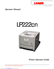 Lanier LP222cn Operator's Manual