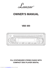 Lanzar Lanzar Vibe VBD300 Owner's Manual
