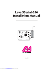 Lava Lava SSerial-550 Installation Manual