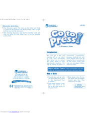 Learning Resources Go to Press LER 0341 Manual