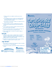 Learning Resources Oraciones Divertidas LER 1066 Manual