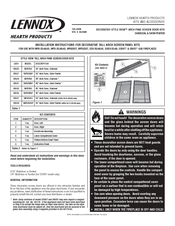 Lennox Hearth Products Decorative Style View EDV-35 Installation Instructions