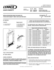 Lennox Hearth Products ADAGIO-AG Installation Instructions