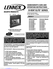 Lennox Hearth Products B-Vent Elite LBV-3824MN Manuals | ManualsLib