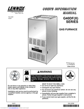 Lennox G40DF Series User's Information Manual