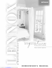 Lennox HPXA15 SERIES Homeowner's Manual