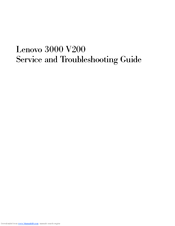 Lenovo 3000 V200 User Manual