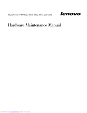 Lenovo ThinkServer TS100 Hardware Maintenance Manual
