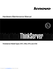 Lenovo ThinkServer RD220 Type 3798 Hardware Maintenance Manual