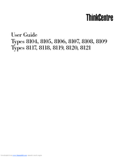 Lenovo ThinkCentre 8120 User Manual