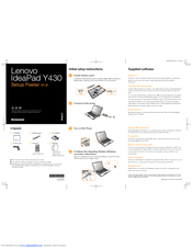 Lenovo Y430 User Manual