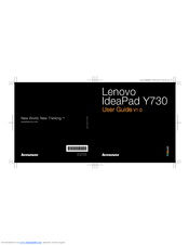 Lenovo Y730 - IdeaPad 4053 - Core 2 Duo 2.4 GHz User Manual