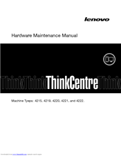 Lenovo ThinkStation E20 Hardware Maintenance Manual