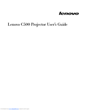 Lenovo C500 User Manual