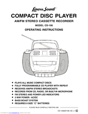 Lenoxx Sound CD-106 Operating Instructions Manual