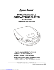 Lenoxx CD-50 Operating Instructions Manual
