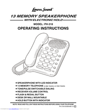 Lenoxx Lenoxx Sound PH-318 Operating Instructions Manual