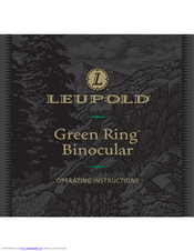 Leupold Pinnacles 10x42 Operating Instructions Manual