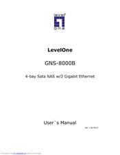 LevelOne 4-bay Sata NAS w/2 Gigabit Ethernet GNS-8000B User Manual