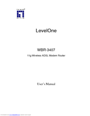 LevelOne WBR-3407 11g User Manual