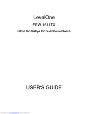 LevelOne FSW-1611TX User Manual