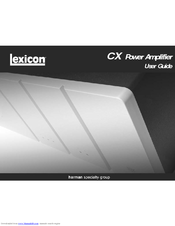 Lexicon CX-5 User Manual