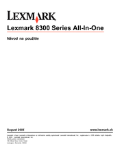Lexmark 8300 Seriews Návod Na Použitie