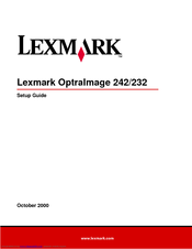 Lexmark 16A0310 - OptraImage 242 Setup Manual