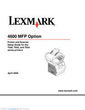 Lexmark T64x Setup Manual
