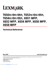 Lexmark 30G0100 - T 650n B/W Laser Printer Reference