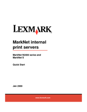 Lexmark 44D0000 - MarkNet N2000 EN 10BaseT/100BaseTX Print Server Quick Start Manual