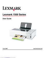 Lexmark 1500 Series User Manual