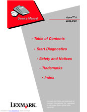 Lexmark 4059-XXX Service Manual