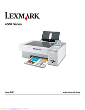 Lexmark 16Z0000 - X 4850 Color Inkjet User Manual