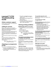 Lexmark 19C0050 - C 752Ln Color Laser Printer User Manual