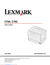 Lexmark 762dn - C Color Laser Printer User Manual