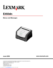 Lexmark 450dn - E B/W Laser Printer User Manual