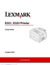 Lexmark E323n Setup Manual