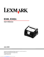 Lexmark E342n Manuals Manualslib