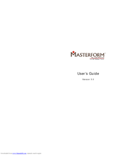 Labelmaster Masterform 3.0 User Manual